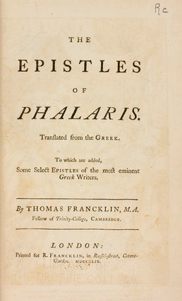 Epistles of Phalaris.