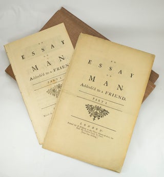 Item #65395 Essay on Man. Address'd to a Friend. Alexander POPE