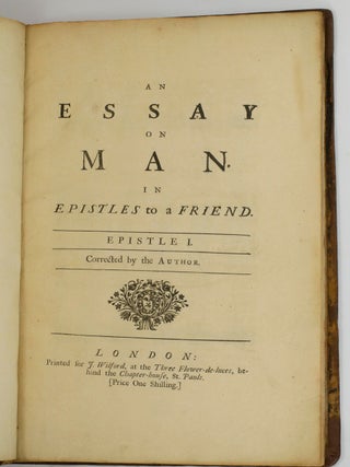 Essay on Man. Address'd to a Friend.