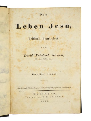 Das Leben Jesu, kritisch bearbeitet