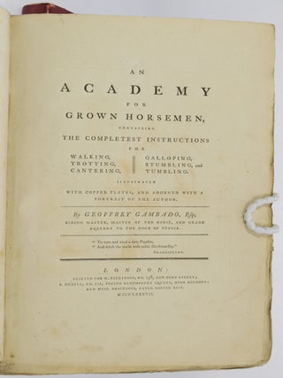 Academy for Grown Horsemen,