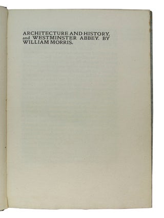 Architecture and History, and Westminster Abbey.