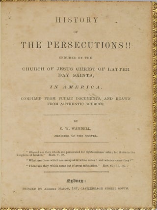 History Of The Persecutions!!