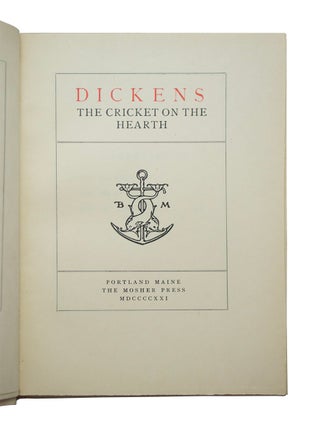 Dickens The Cricket on the Hearth