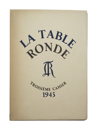 Item #66560 Table Ronde (No. III). Jean GIRADOUX