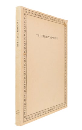 Item #66752 Officina Bodoni:. OFFICINA BODONI