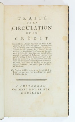 Traité de la Circulation et du Crédit