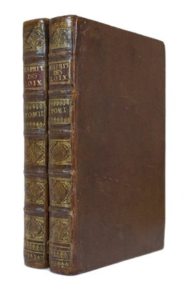 Item #66821 De l'Esprit des Loix. Charles de Secondat MONTESQUIEU, Baron de