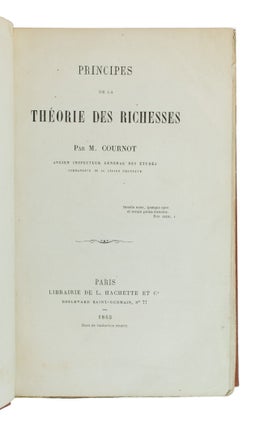 Principes de la théorie des richesses