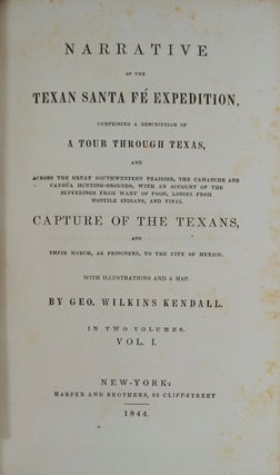 Narrative of the Texan Santa Fé Expedition,