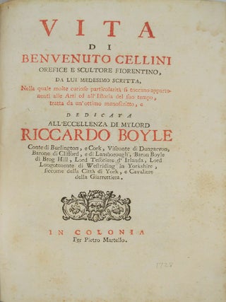 Vita di Benvenuto Cellini...