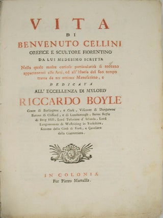 Vita di Benvenuto Cellini...