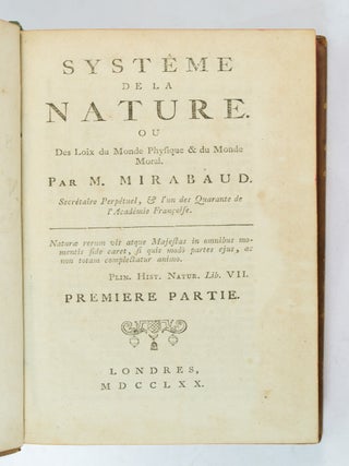 Systême de la nature