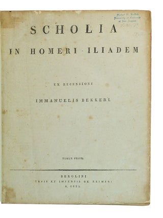 Scholia in Homeri Iliadem,