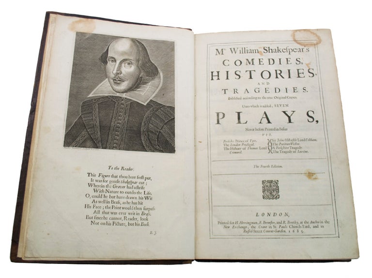 Item #67106 Mr. William Shakespear's Comedies, Histories, and Tragedies. William SHAKESPEARE.
