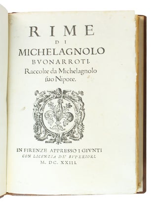 Rime di Michelagnolo Buonarroti