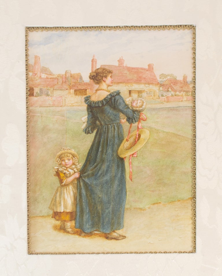 Item #67434 "Mother and Two Small Children" Kate GREENAWAY.