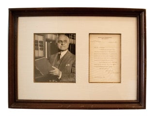 Item #67510 Typed Letter Signed. Felix FRANKFURTER