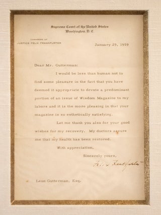 Typed Letter Signed