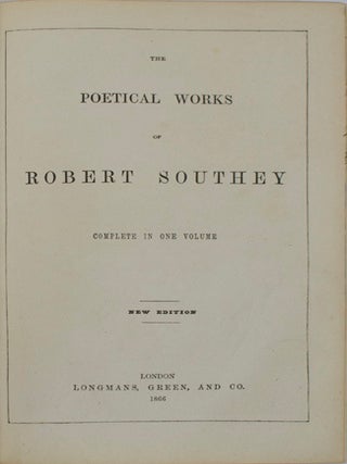 Poetical Works of Robert Southey