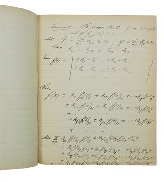 Mathematical Manuscript Notebooks