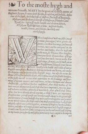 workes of Sir Thomas More Knyght