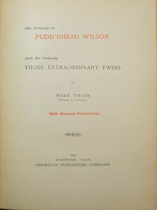 Tragedy of Pudd’nhead Wilson and the Comedy Those Extraordinary Twins