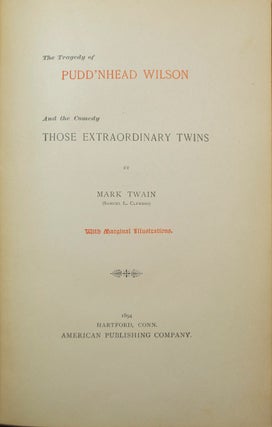 Tragedy of Pudd’nhead Wilson and the Comedy Those Extraordinary Twins