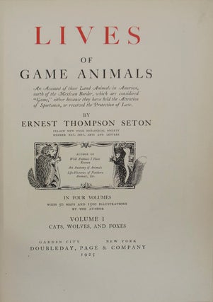 Lives of Game Animals