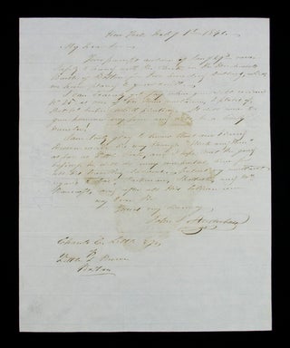 Item #68020 Autograph Letter Signed to Charles C. Little. John James AUDUBON