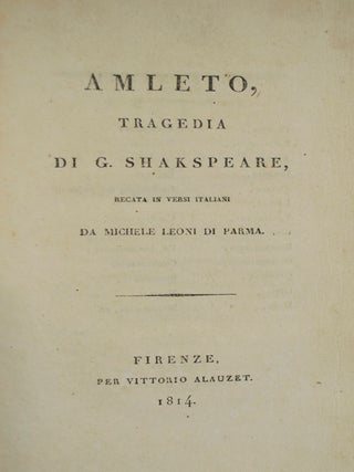 Eight Tragedies in Italian