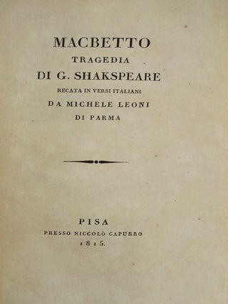 Eight Tragedies in Italian