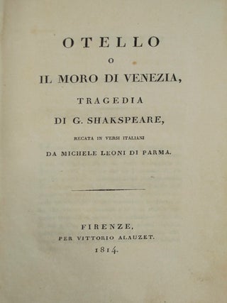 Eight Tragedies in Italian