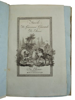 Item #68164 Favole di Giovanni Gherardo De Rossi. Giovanni Gherardo DE ROSSI