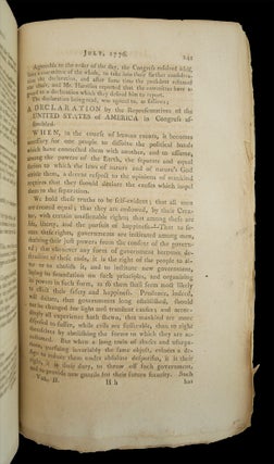 [U.S. Continental Congress] Journals of Congress.