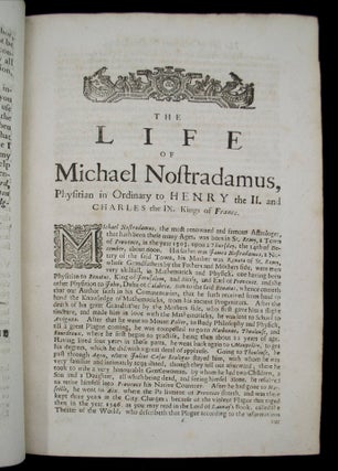 True Prophecies or Prognostications of Michael Nostradamus