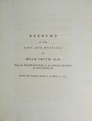 Essays on Philosophical Subjects