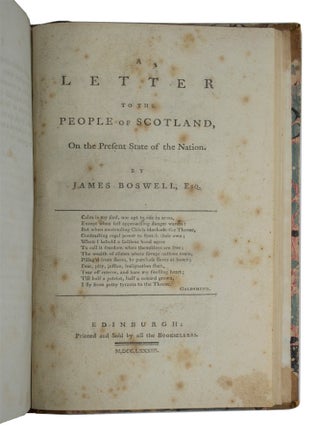 Letter to the People of Scotland,