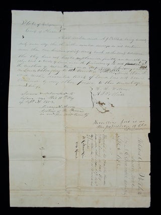 Gold Rush Map Manuscript.