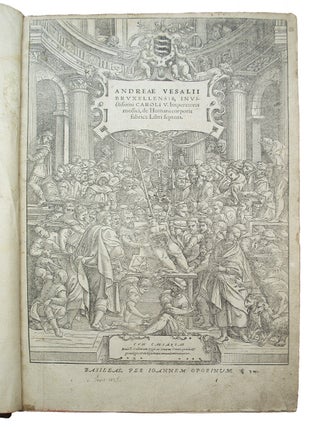 Item #68434 De humani corporis fabrica libri septem. Andreas VESALIUS