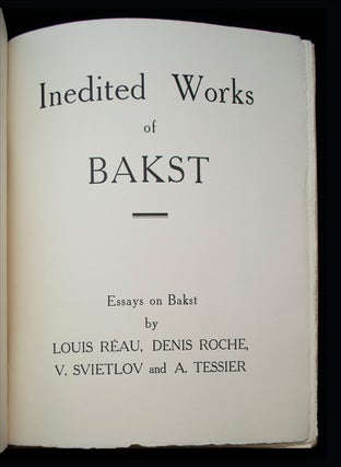 Inedited Works of Leon Bakst