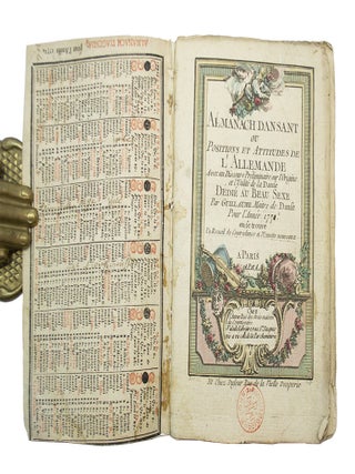 Item #68470 Almanach dansant, ou, Positions et Attitudes de L'Allemande. Simon GUILLAUME
