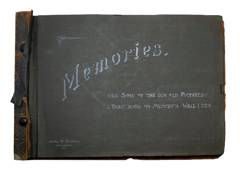 Item #68483 "Memories, Some of the Dim Old Pictures That Hang on Memory's Wall." ALBUM.