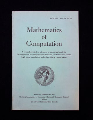 Item #68508 Algorithm for the Machine Calculation of Complex Fourier Series. James W. COOLEY