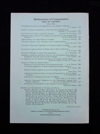 Algorithm for the Machine Calculation of Complex Fourier Series