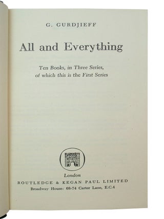 All and Everything