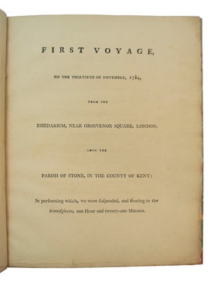 Narrative of the Two Aerial Voyages of Doctor Jeffries with Mons. Blanchard