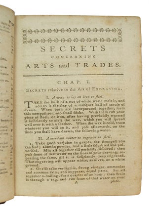 Valuable Secrets Concerning Arts and Trades: