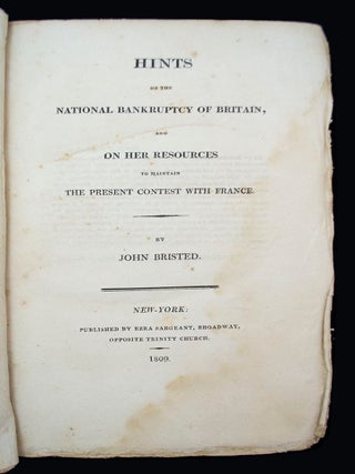 Hints on the National Bankruptcy of Britain
