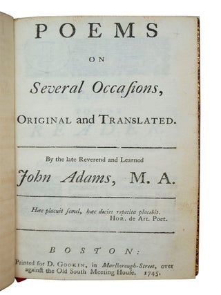 Poems on Several Occasions